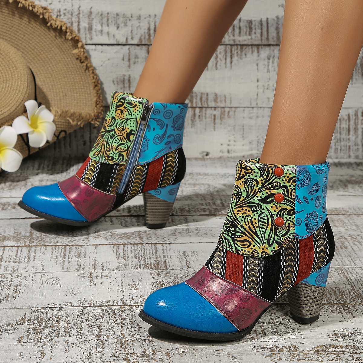 Winter Ethnic Fashion For Women - Spring Autumn Women Boots Ethnic Style