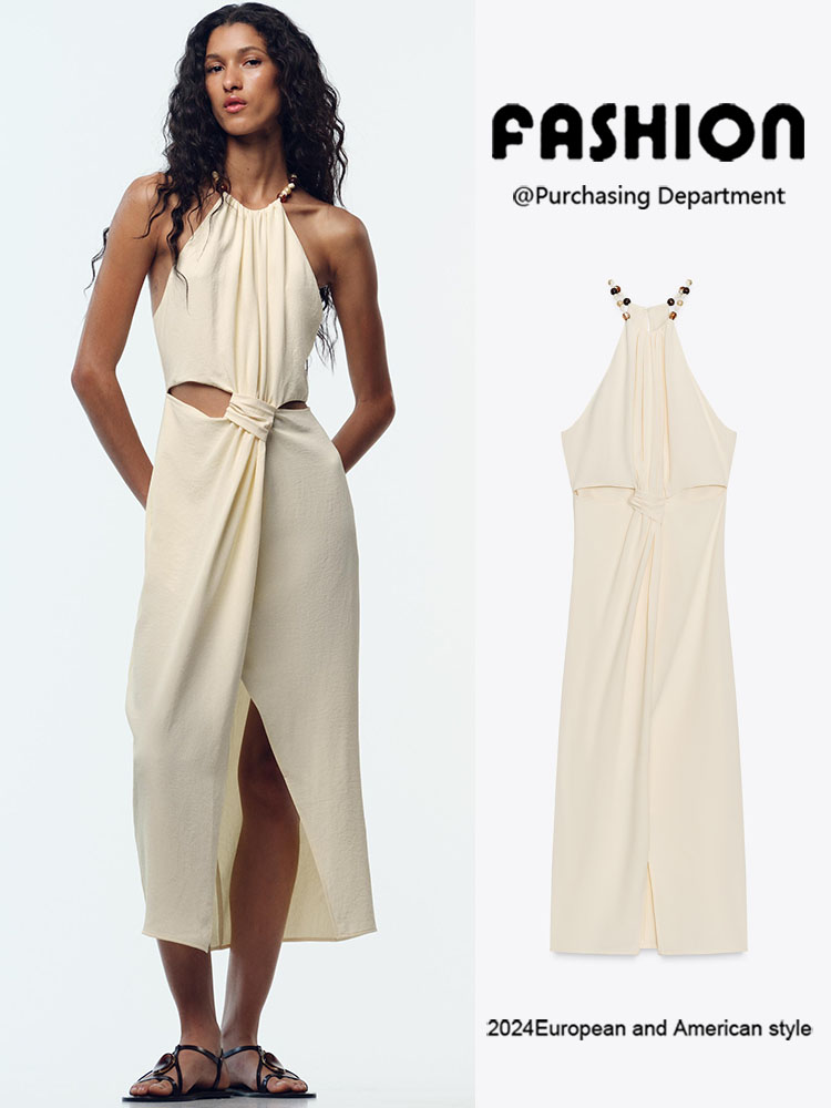Ethnic Wear - Fashionable Midi Dress ZA2025 Summer New