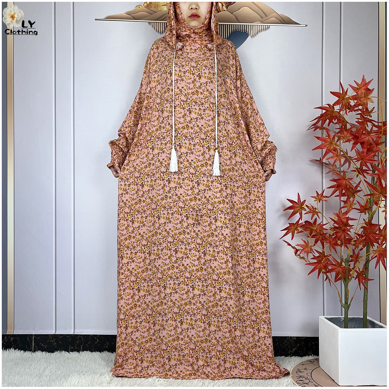 Ethnic Gown - Newest Muslim Hijab Long Sleeve Women