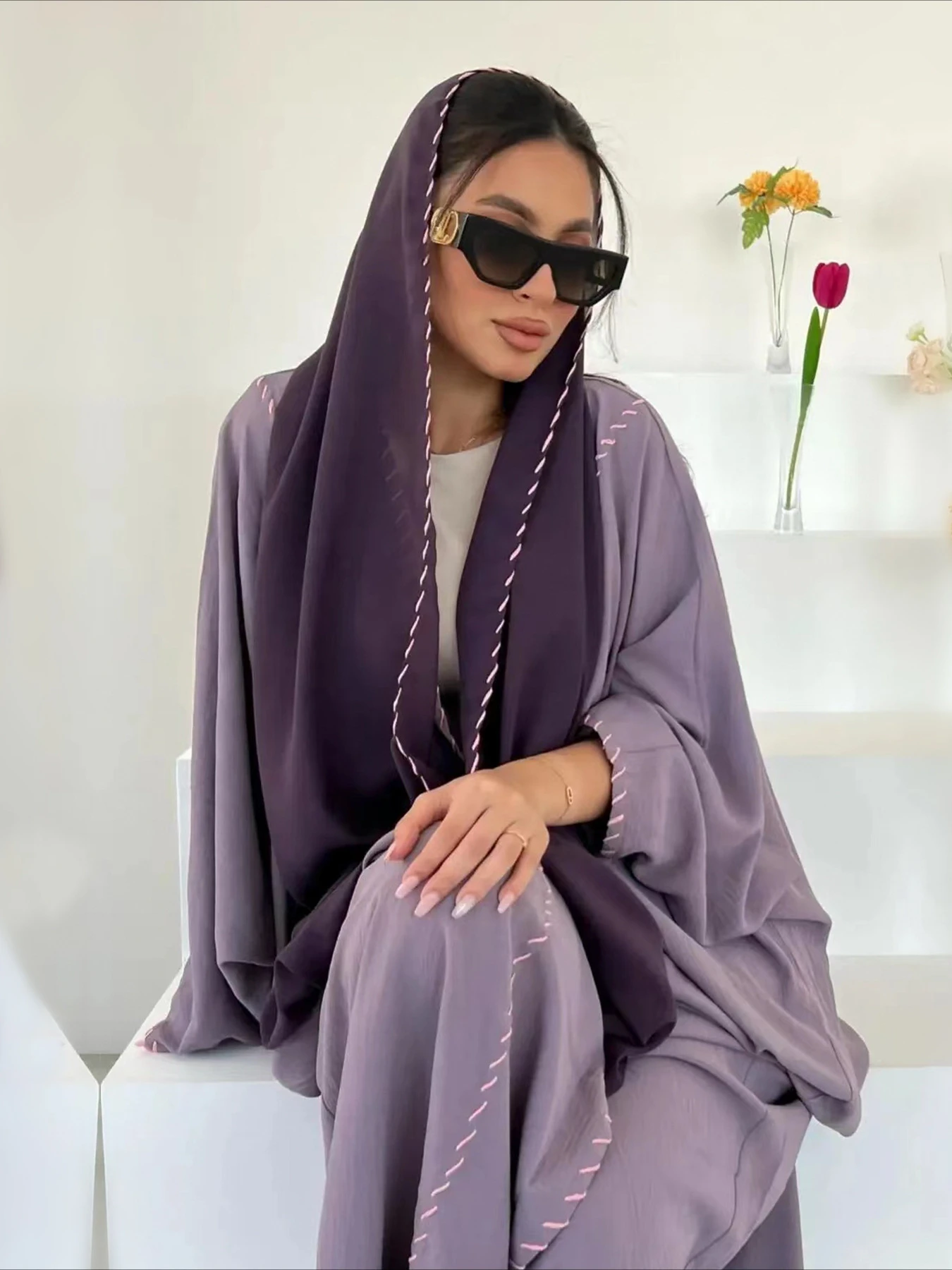 Abaya Modest Wear - Muslim Women Abaya with Scarf 2