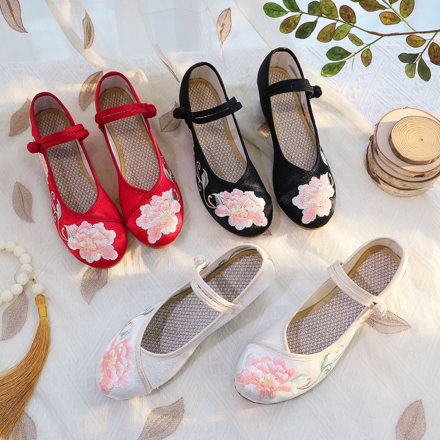 Size 34-40 Block Heel Cheongsa - Ethnic Style review and price