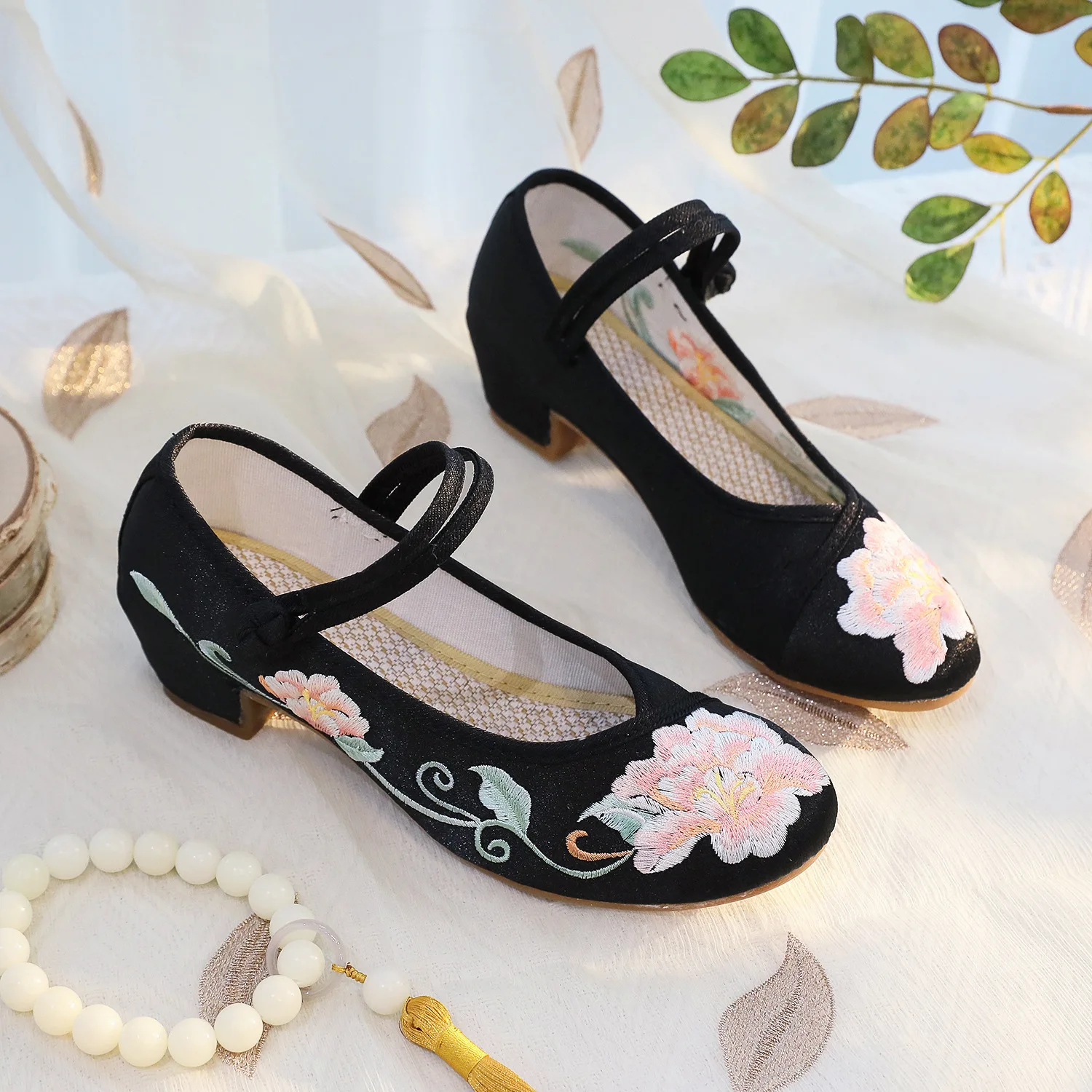 Size 34-40 Block Heel Cheongsa - Ethnic Style review and price