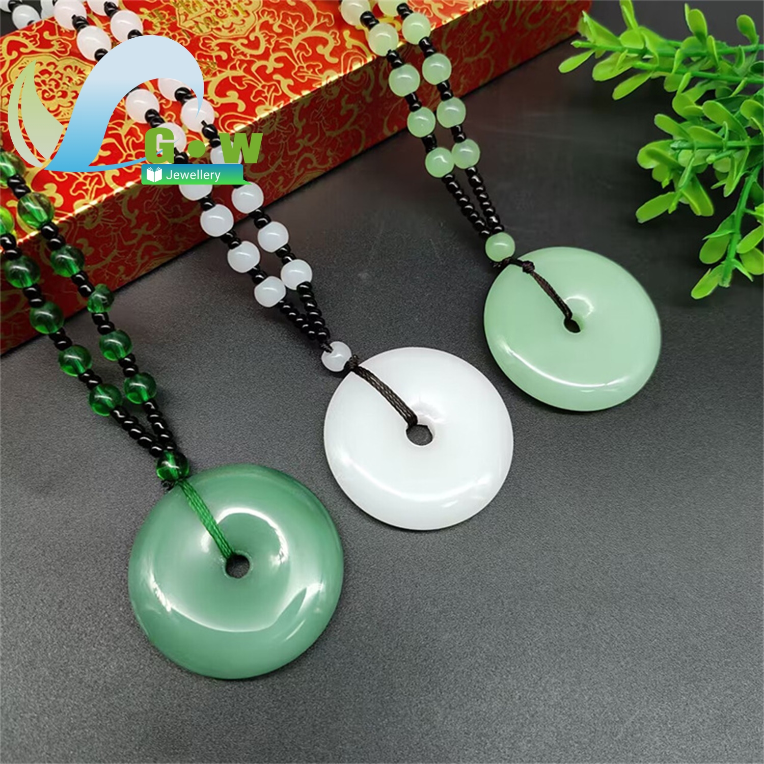 Large Jade Peace Pendant Neckl - Ethnic Fashion Store review and price