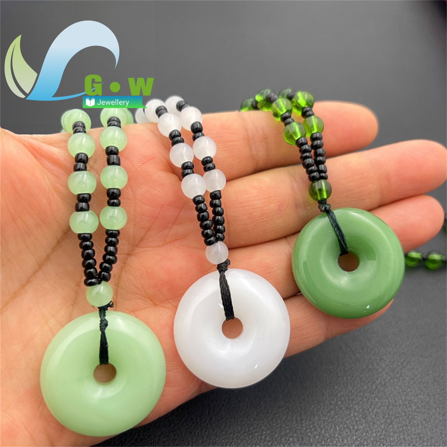 Large Jade Peace Pendant Neckl - Ethnic Fashion Store review and price