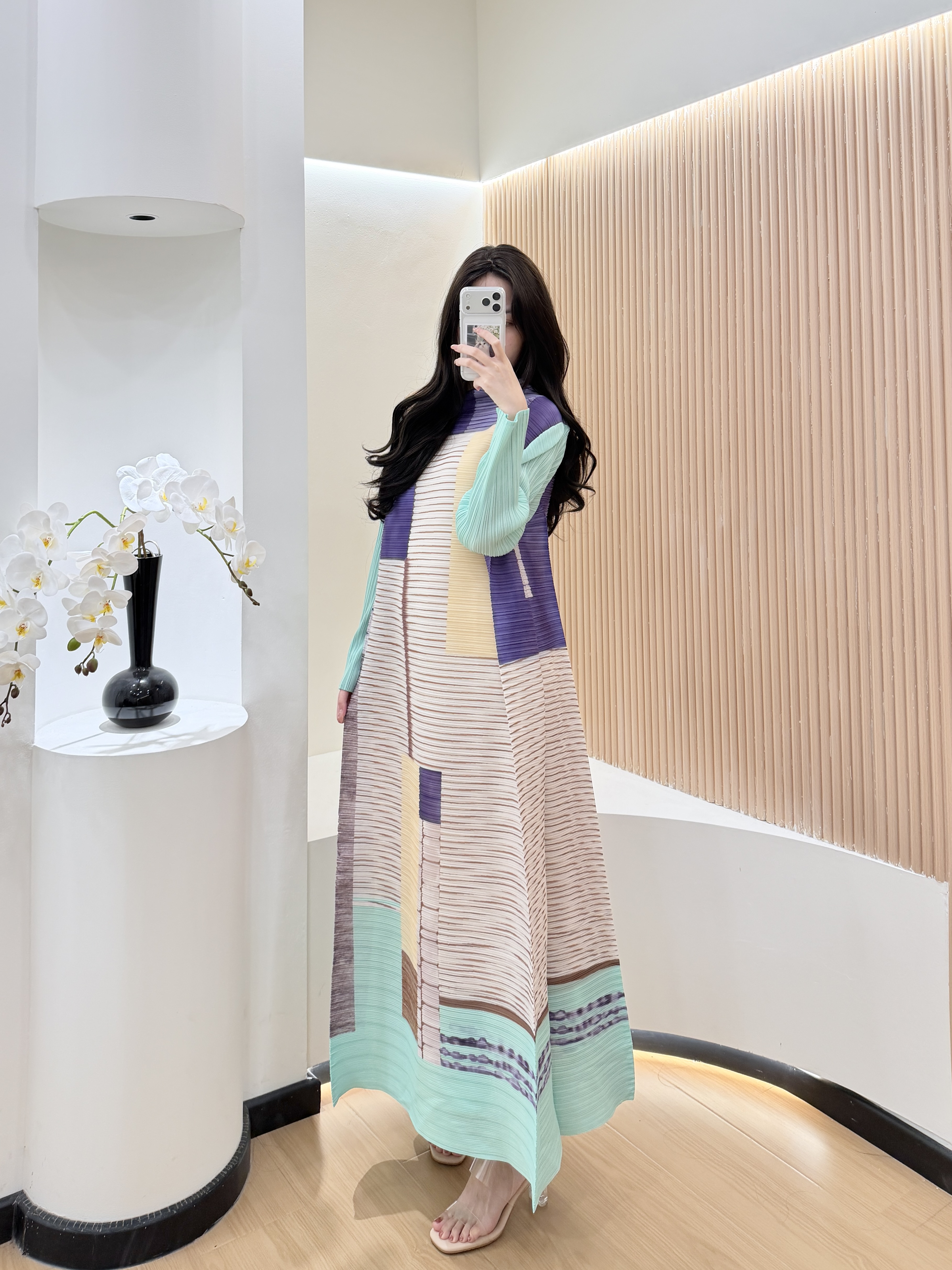 Abaya Mint Green Geometric Pri - Abaya Modest Wear review and price