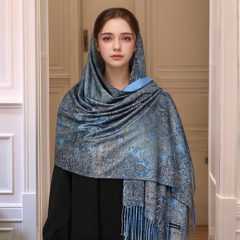 Luxury Paisley Pashmina Shawl  - Winter Ethnic Fashion For Women review and price