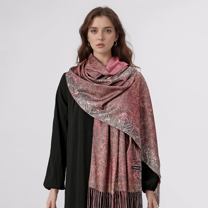 Luxury Paisley Pashmina Shawl  - Winter Ethnic Fashion For Women review and price