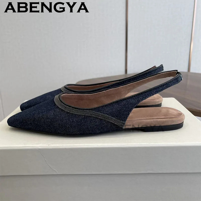 Pointy Toe Flat Heel Sandals f - Ethnic Fashion Walk review and price