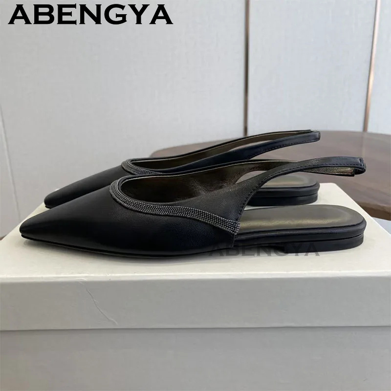 Pointy Toe Flat Heel Sandals f - Ethnic Fashion Walk review and price
