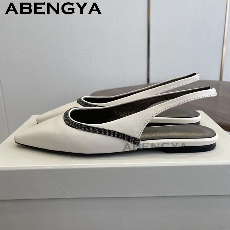 Pointy Toe Flat Heel Sandals f - Ethnic Fashion Walk review and price