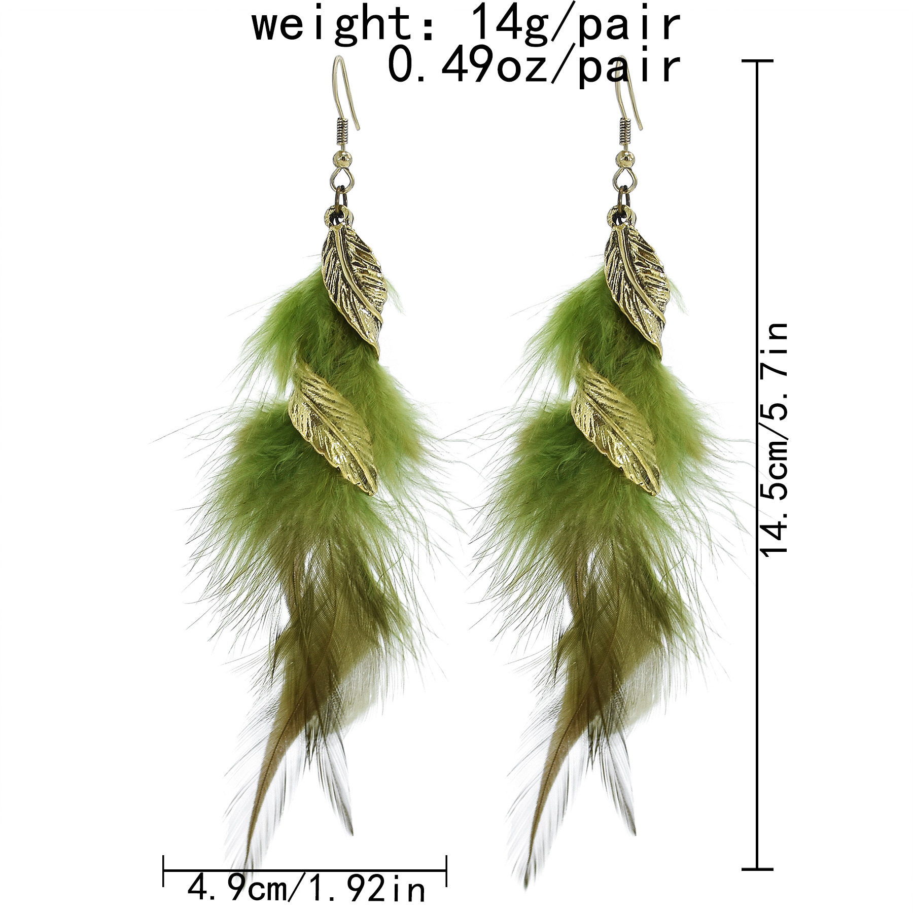 6 Colors Bohemian Long Feather - Winter Ethnic Fashion For Women review and price