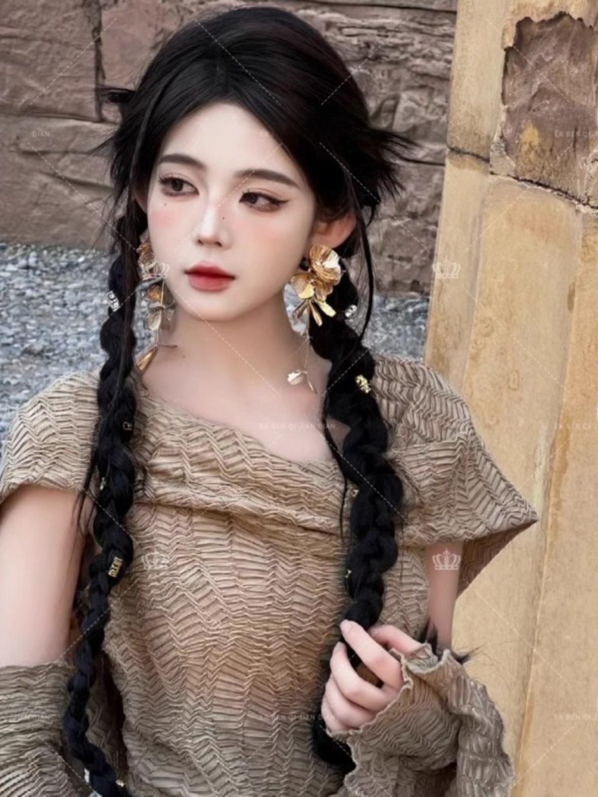 Desert  Themed Long Dress Wome - Ethnic Fashion Girls review and price