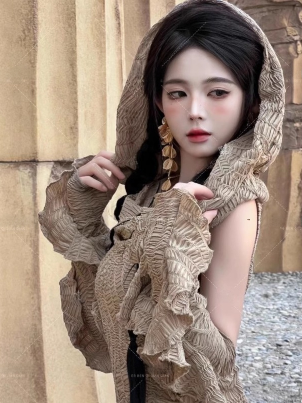 Desert  Themed Long Dress Wome - Ethnic Fashion Girls review and price