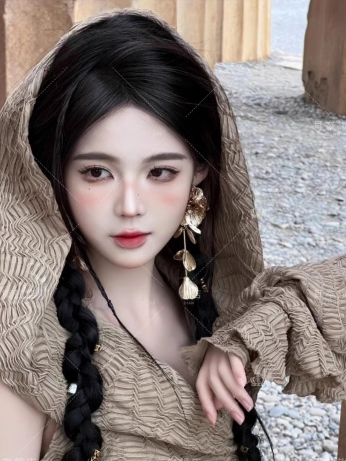 Desert  Themed Long Dress Wome - Ethnic Fashion Girls review and price