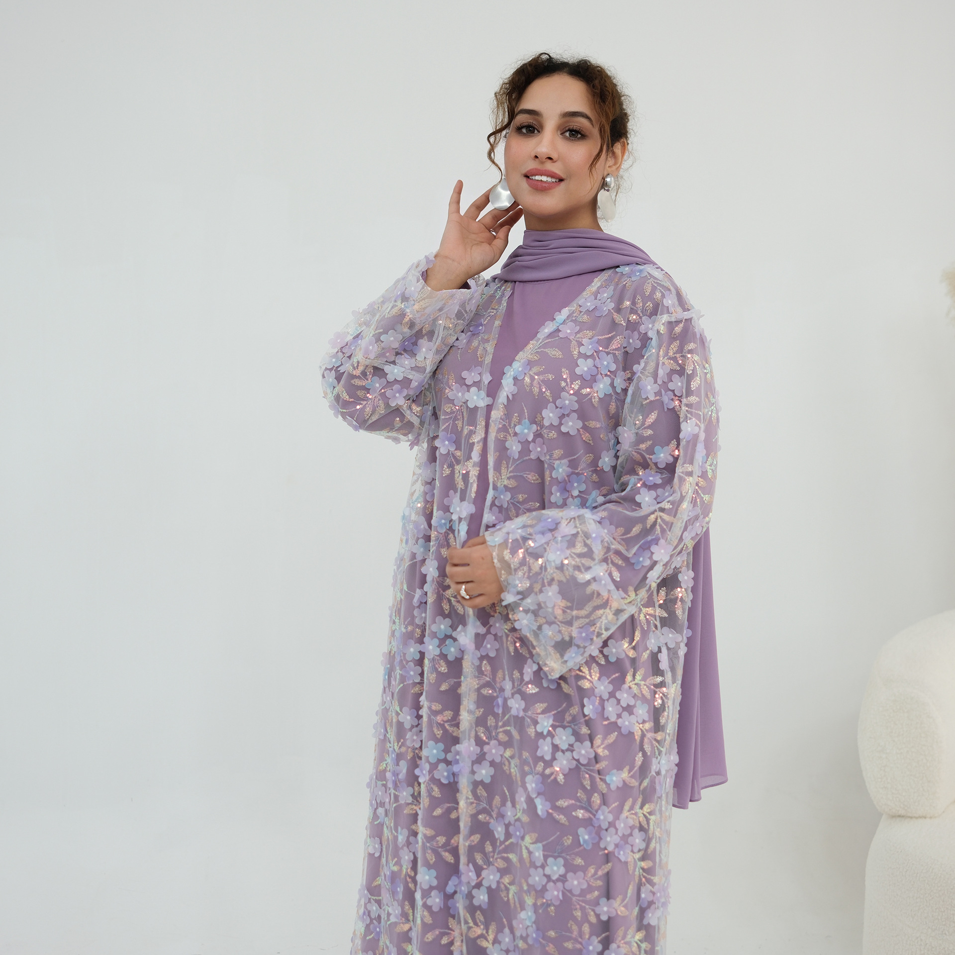2026 Luxury Abaya EID 3D Flora - Abaya Modest Wear review and price