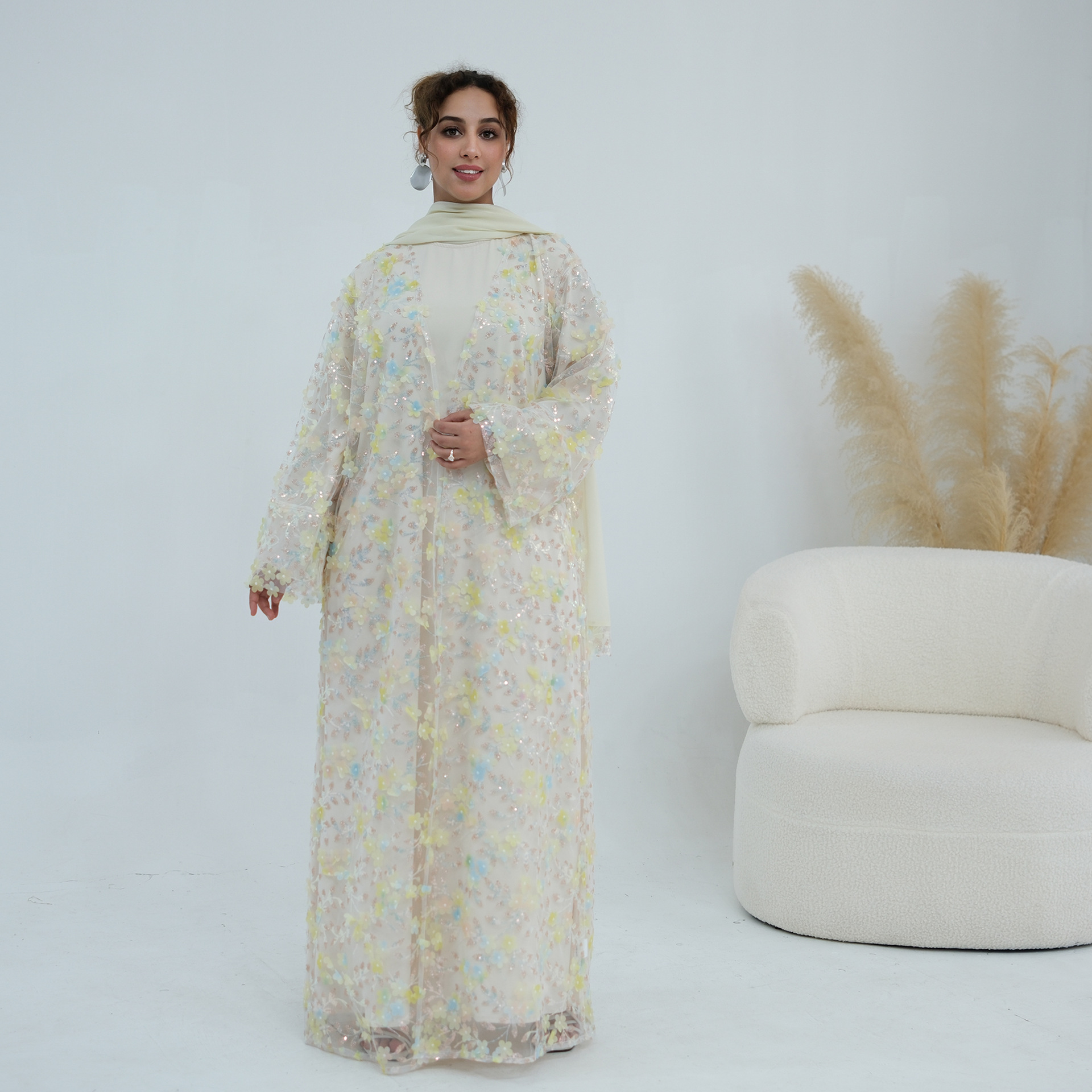2026 Luxury Abaya EID 3D Flora - Abaya Modest Wear review and price