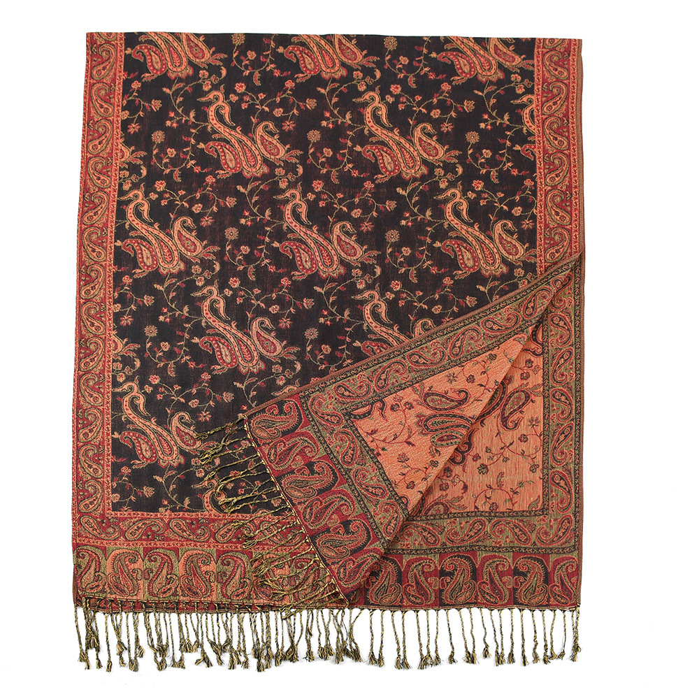 Pashmina Scarf Shawls Paisley  - Go Ethnic Fashion review and price