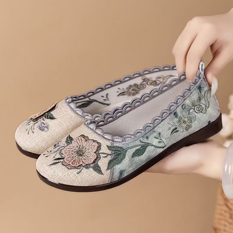 Women Spring Autumn New Flat s - Ethnic Style review and price