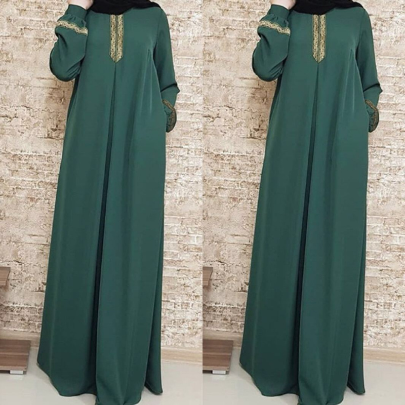 Muslim Ethnic Style Print Abay - Ethnic Gown review and price