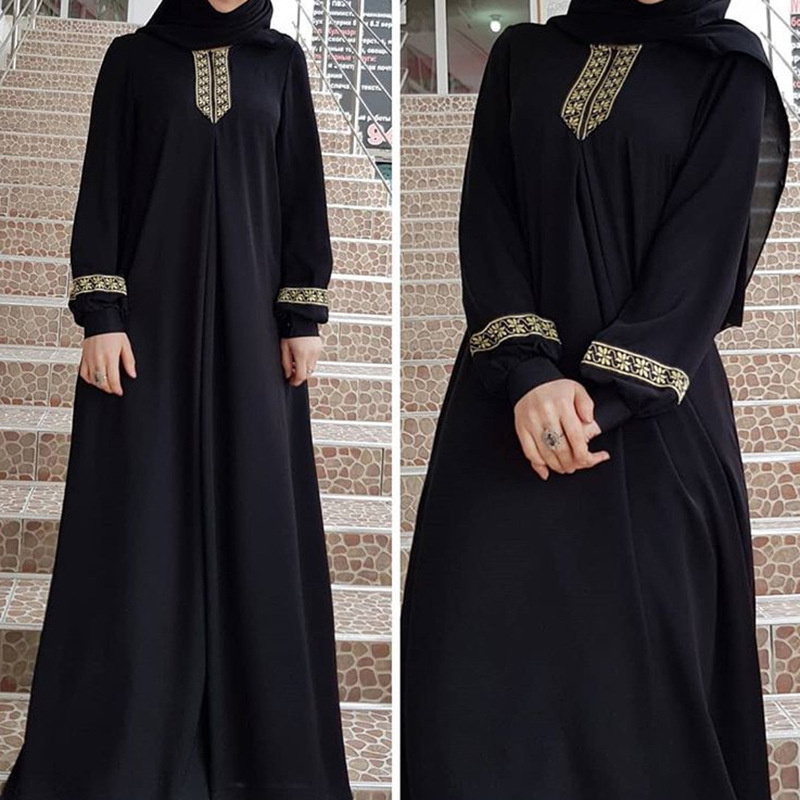 Muslim Ethnic Style Print Abay - Ethnic Gown review and price