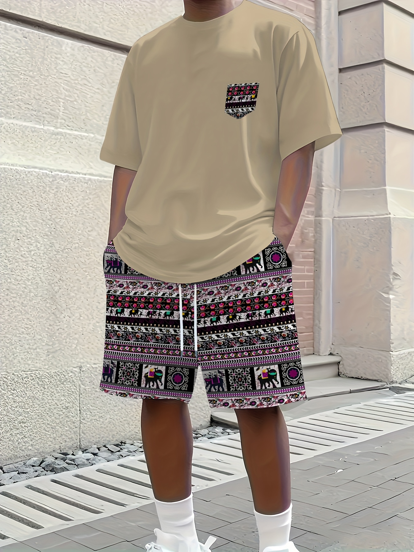 2026 Summer New Men's Short-Sl - Ethnic Style review and price