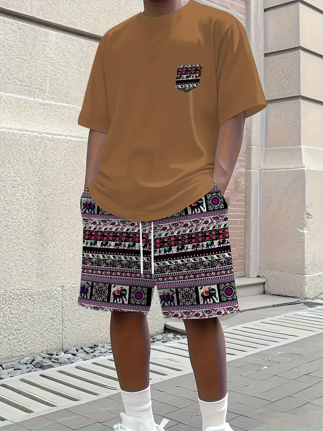 2026 Summer New Men's Short-Sl - Ethnic Style review and price