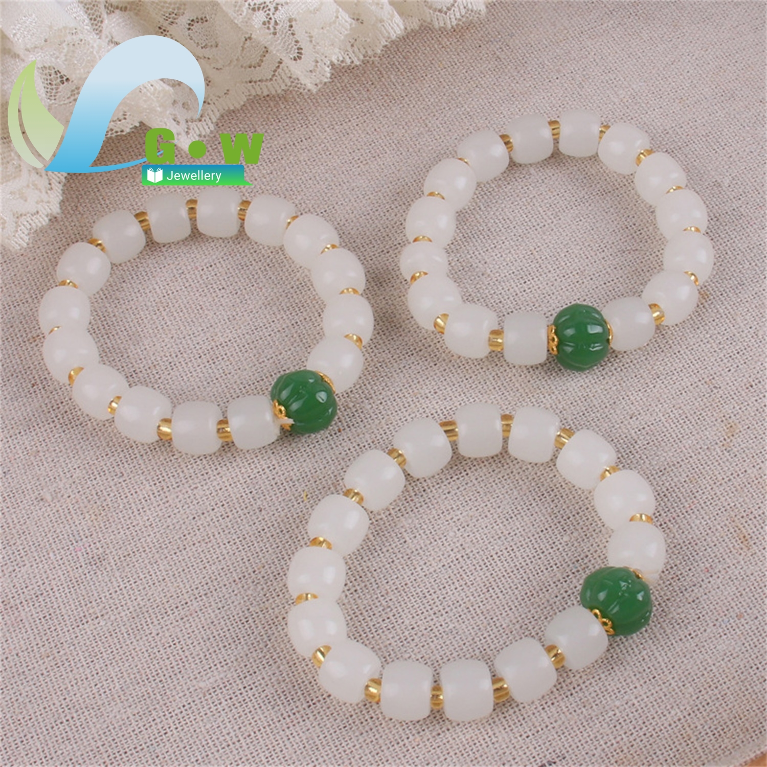 Golden Silk Jade Bracelet Best - Ethnic Fashion Store review and price