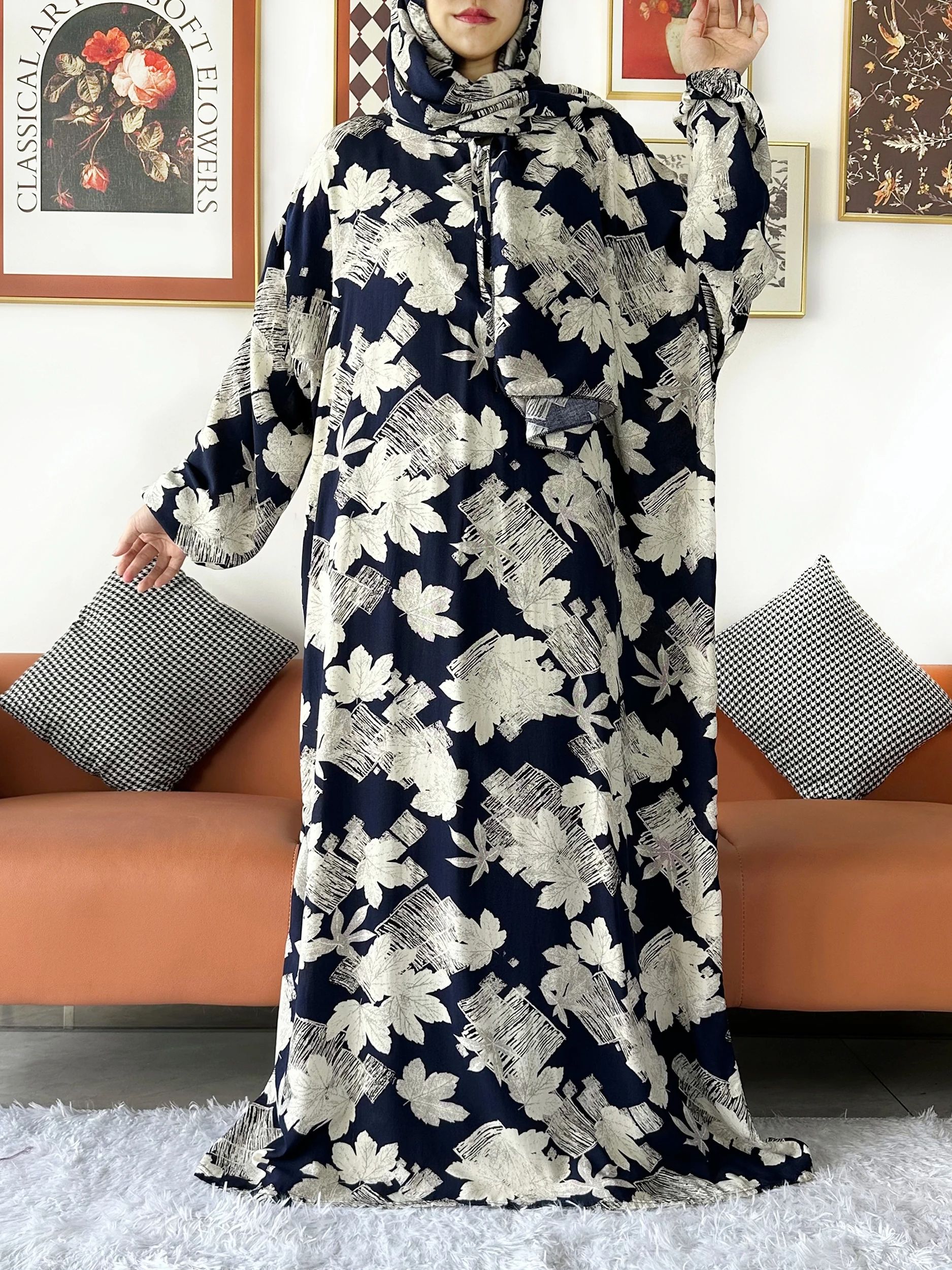 2024 Muslim Floral Cotton Lady - Ethnic Gown review and price