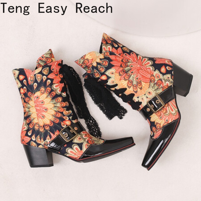 Autumn Winter Women Shoes Mid  - Winter Ethnic Fashion For Women review and price