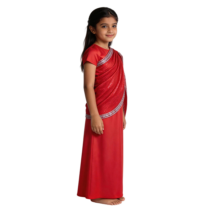 Girls Red Indian Ethnic Sequin - Ethnic Gown review and price