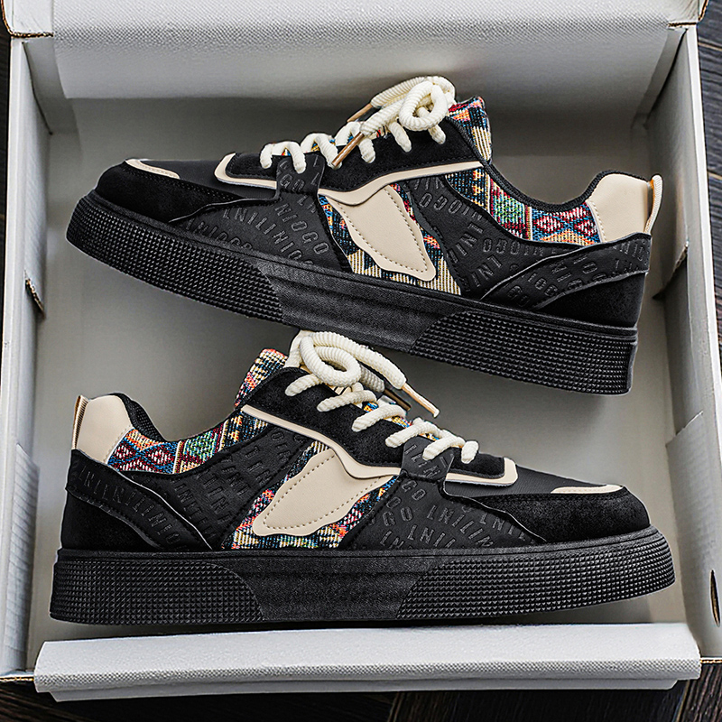 Men's Vintage Patchwork Platfo - Ethnic Fashion Walk review and price
