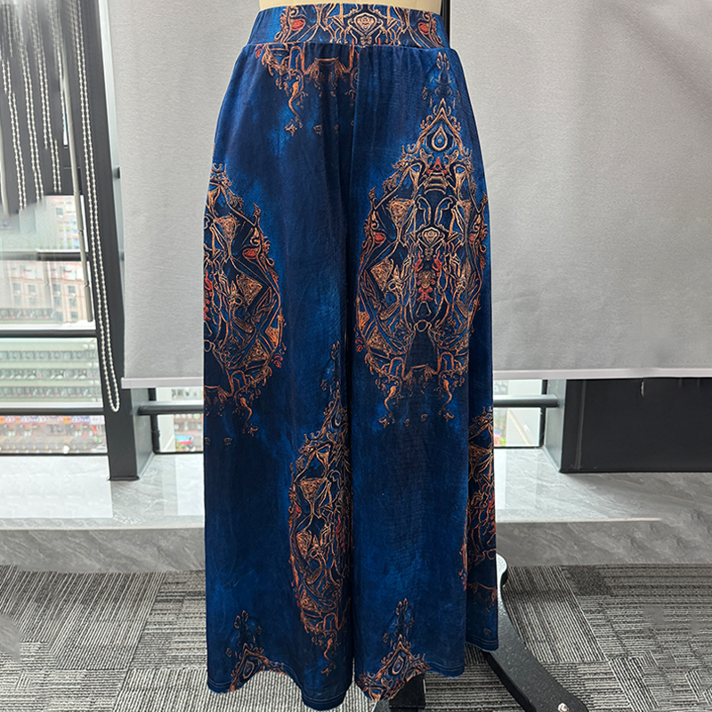 Women's Wide Leg Pants Retro E - Winter Ethnic Fashion For Women review and price