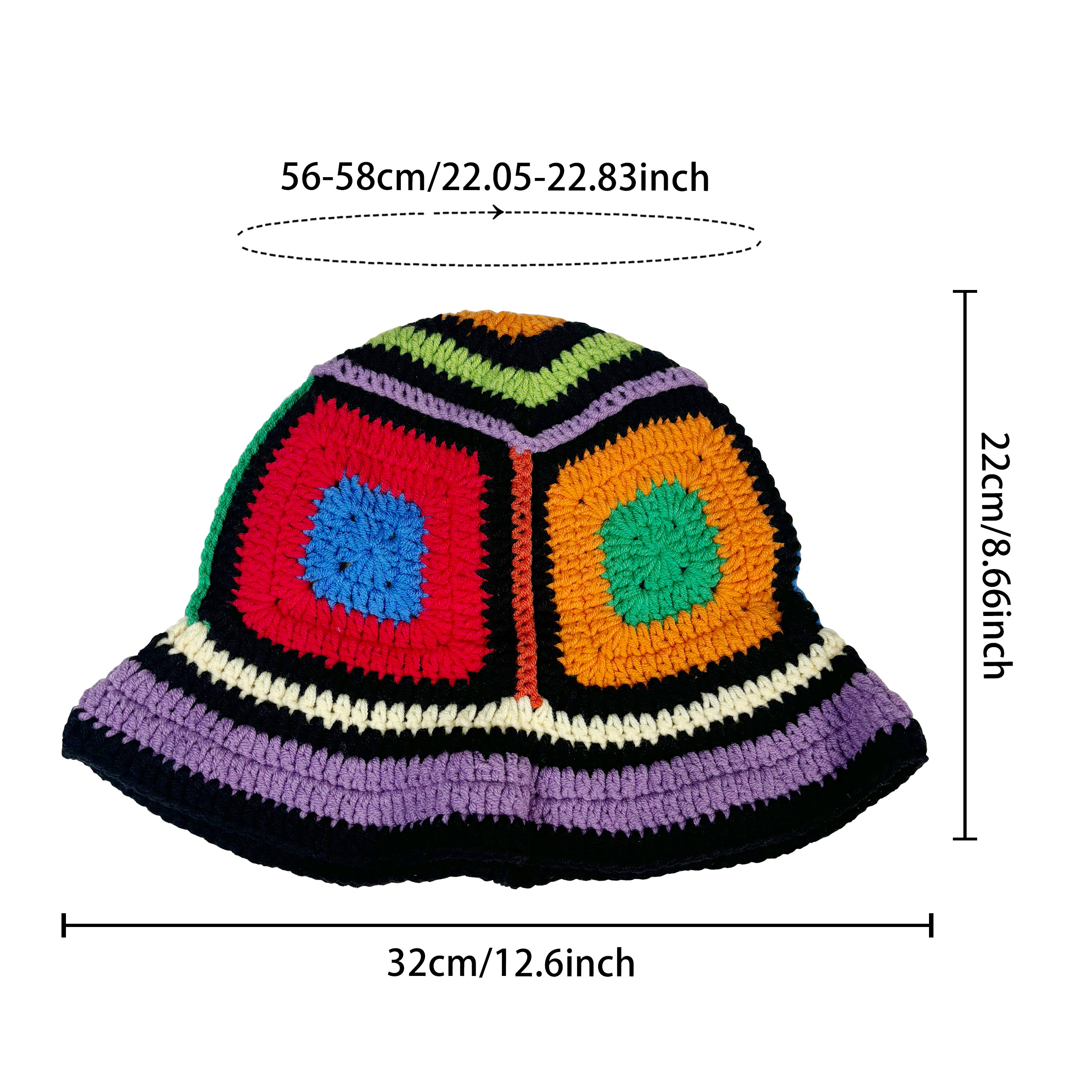 Purple-Edged Zuma Hat, Hand-Kn - Go Ethnic Fashion review and price