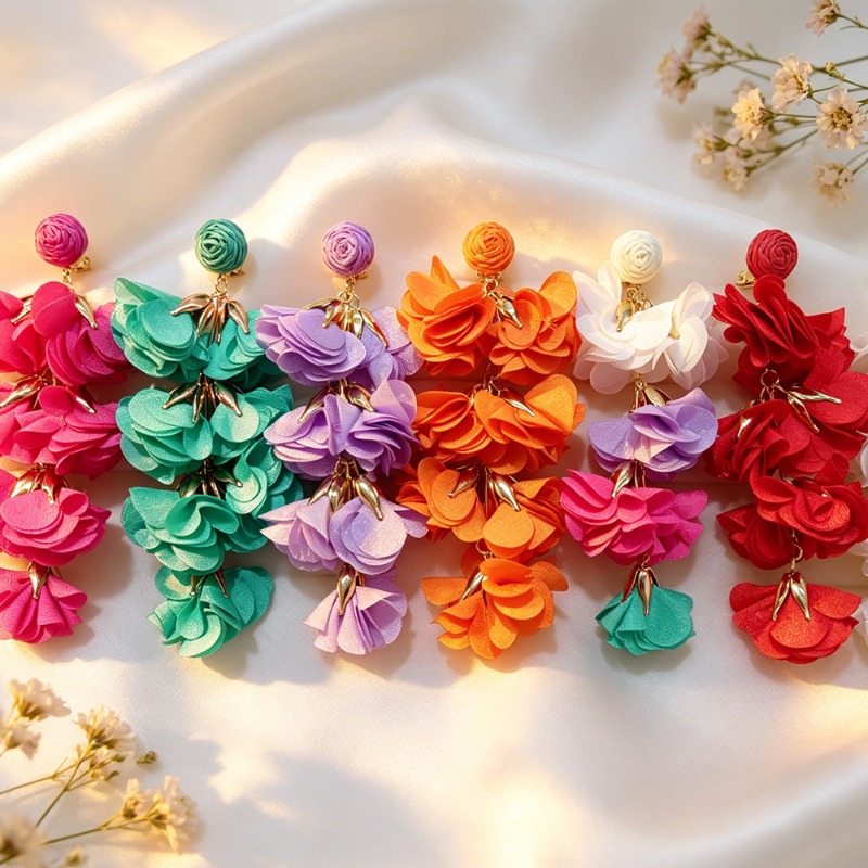 Ethnic Colorful Flower Tassel  - Ethnic Fashion Trends 2026 review and price