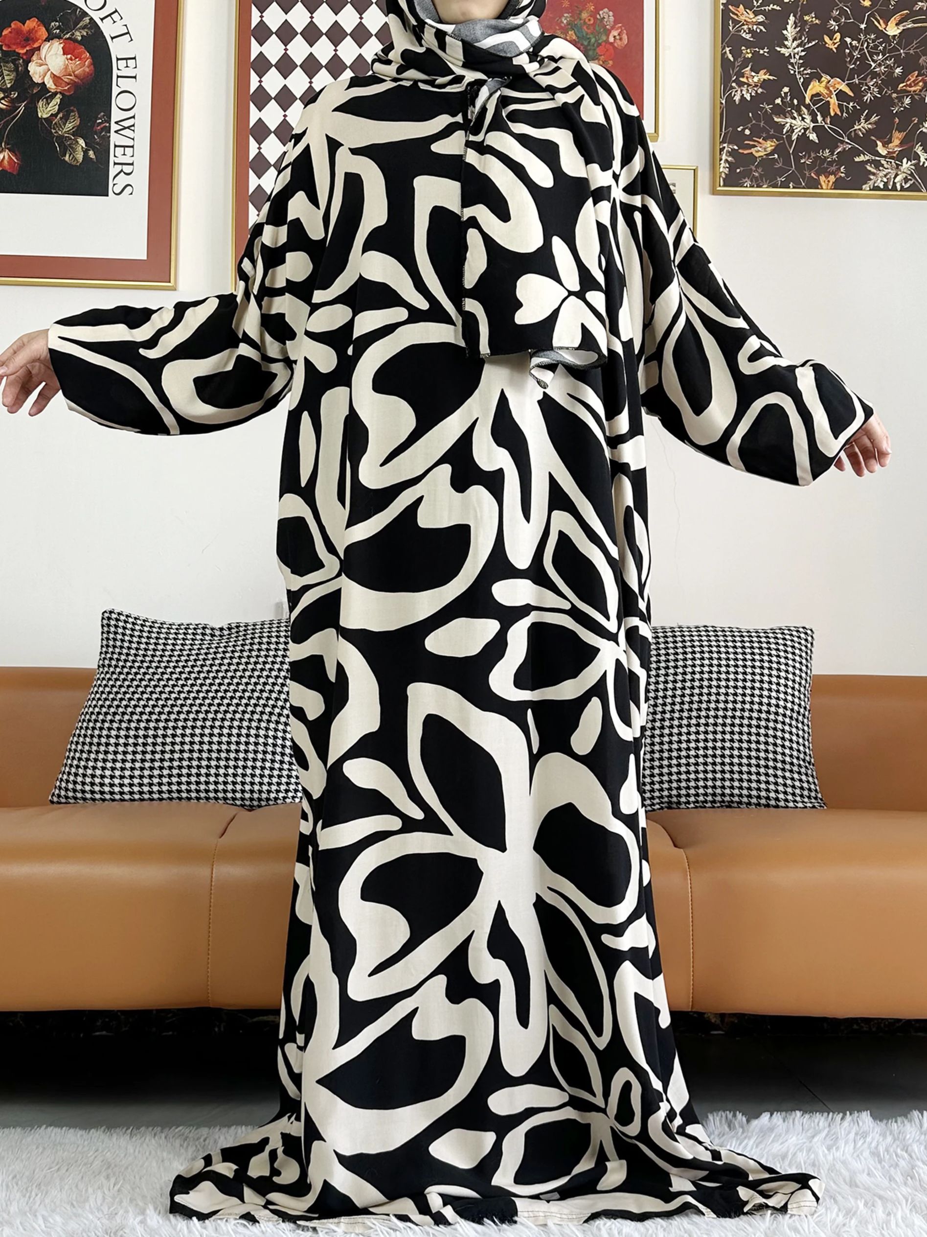 2025 Muslim Cotton Lady's Abay - Ethnic Gown review and price