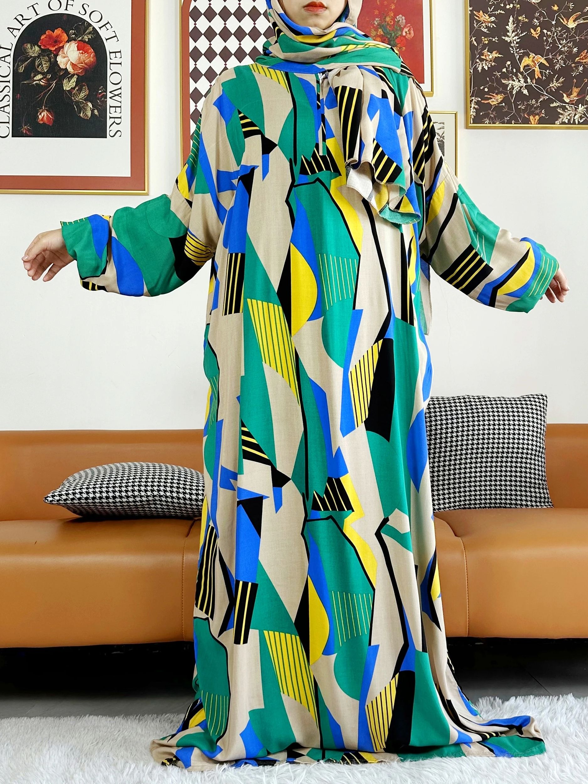 2025 Muslim Cotton Lady's Abay - Ethnic Gown review and price
