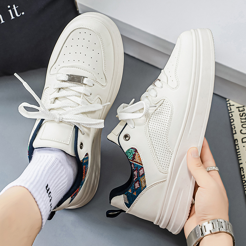 Men's White Platform Skate Sho - Ethnic Fashion Walk review and price
